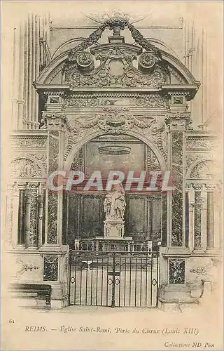 Ansichtskarte AK Reims Eglise Saint-Remi Porte du Choeur (Louis XIII)