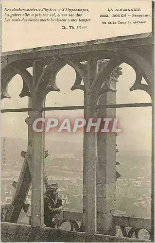 Ansichtskarte AK La Normandie Rouen Panorama vue de la Tour Saint-Ouen