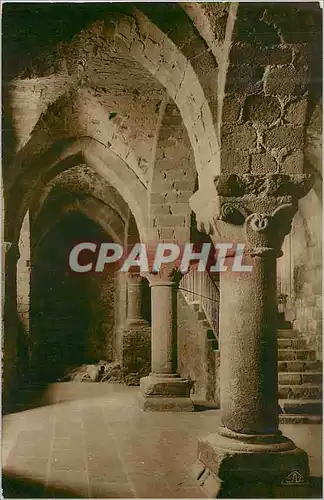 Ansichtskarte AK Mont Saint-Michel L'Abbaye Crypte de l'Aquilon