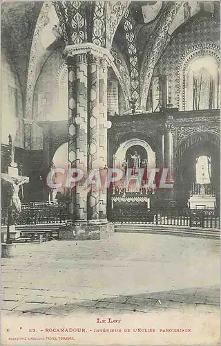 Cartes postales Rocamadour Interieur de l'Eglise Paroissiale