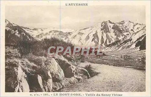 Ansichtskarte AK L'Auvergne Le Mont-Dore Vallee du Sancy l'hiver