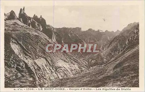 Ansichtskarte AK L'Auvergne Le Mont-Dore Gorges d'Enfer Les Aiguilles du Diable