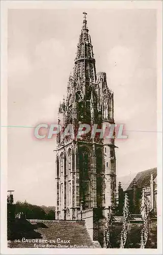 Cartes postales Caudebec-en-Caux Eglise Notre Dame le Clocher