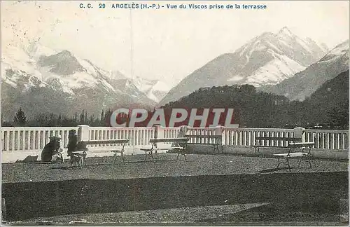Cartes postales Argeles (H P) Vue du Viscos prise de la terrasse
