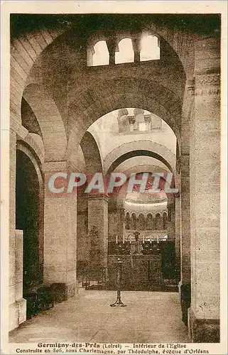 Ansichtskarte AK Germigny-des-Pres (Loiret) Interieur de l'Eglise