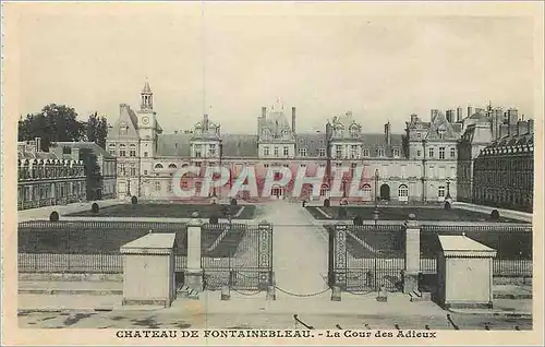 Ansichtskarte AK Chateau de Fontainebleau La Cour des Adieux