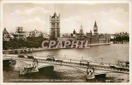 Cartes postales moderne Lambeth Bridge and Houses of Parliament London