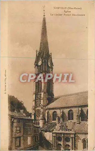Cartes postales Joinville (Hte Marne) Eglise Le Clocher-Portail Renaissance
