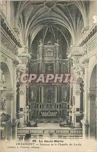 Cartes postales La Haute Marne Chaumont Interieur de la Chapelle du Lycee