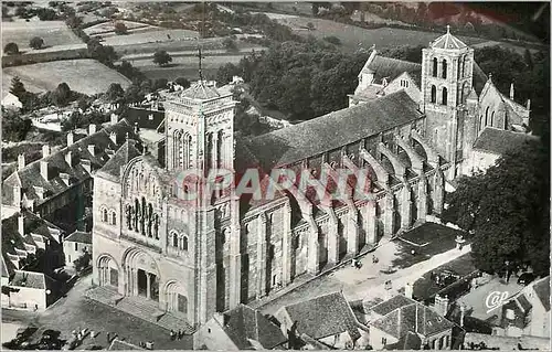 Cartes postales moderne Vezelay Basilique de la Madeleine (Vue aerienne Bret)
