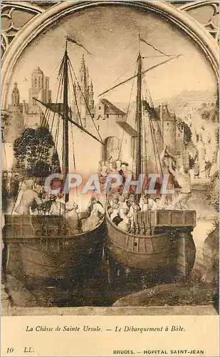 Cartes postales La Chateau de Sainte Ursule Le Debarquement a Bale Bruges Hopital Saint Jean