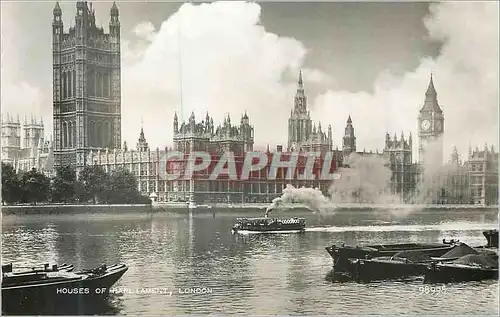 Cartes postales moderne House of Parliament London Bateaux