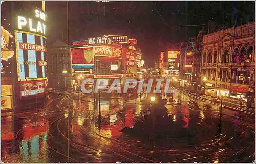 Moderne Karte London Piccadilly at Night