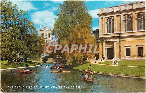 Cartes postales moderne Cambridge The Backs and St John's Chapel