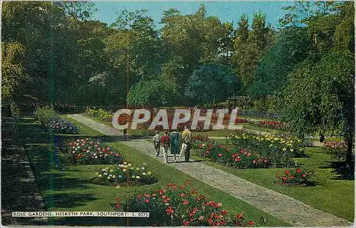 Moderne Karte Rose Gardens Hesketh Park Southport