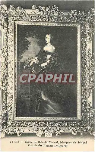 Cartes postales moderne Vitre Marie de Rabutin Chantal Marquise de Sevigne Galerie des Rochers (Mignard)