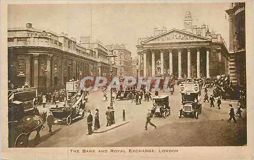 Cartes postales The Bank and Royal Exchange London