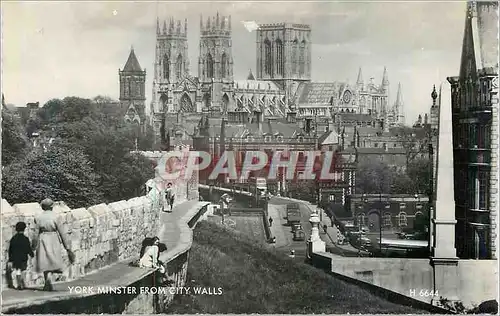 Cartes postales moderne York Minster From City Walls