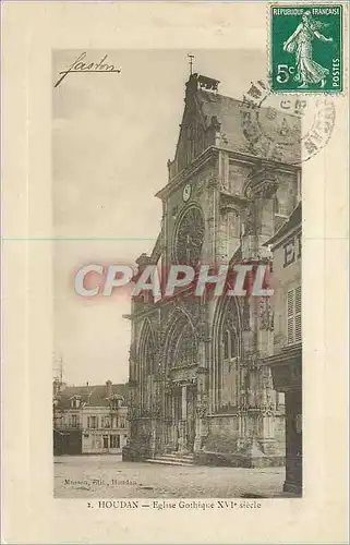 Cartes postales Houdan Eglise Gothique XVIe siecle