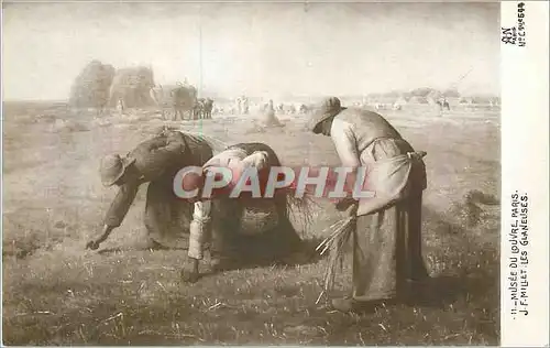 Ansichtskarte AK Musee du Louvre Paris JF Millet les Glaneuses
