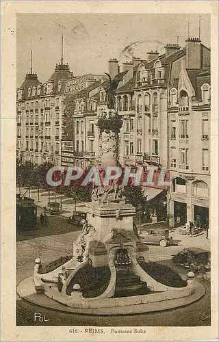 Cartes postales Reims Fontaine Sube