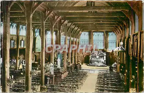 Cartes postales moderne Honfleur (Calvados) Interieur de l'Eglise