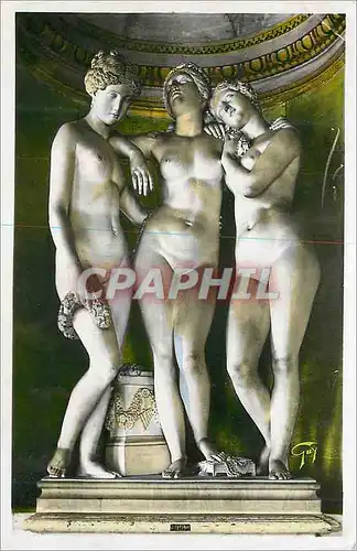 Ansichtskarte AK Versailles Les Trois Graces de J Pradier