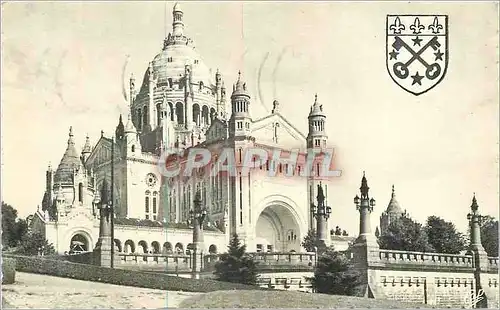 Cartes postales moderne Lisieux Vue vers la Basilique