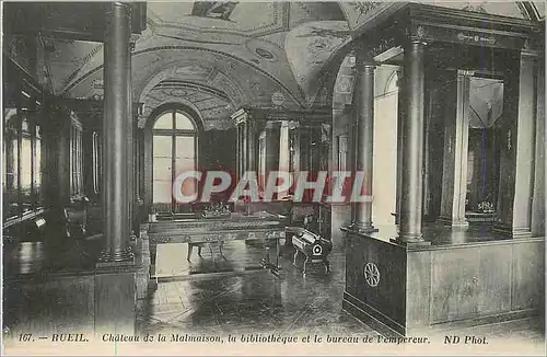 Ansichtskarte AK Rueil Chateau de la Malmaison la bibliotheque et le bureau de l'empereur Napoleon 1er