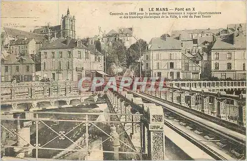 Cartes postales Le Mans Pont en X