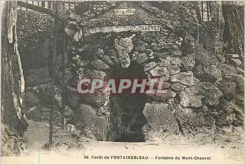 Cartes postales Foret de Fontainebleau Fontaine du Mont-Chauvet