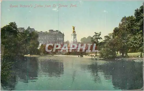 Cartes postales Queen Victoria's Statue from St James Park London