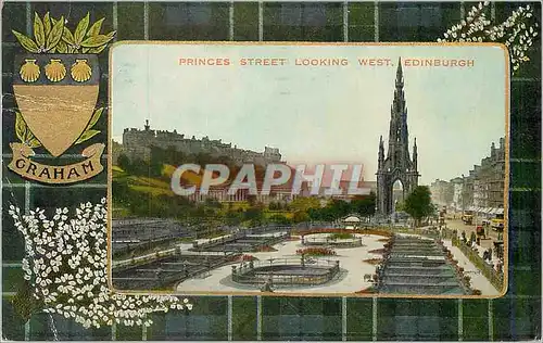 Cartes postales Edinburgh Princes Street Looking West