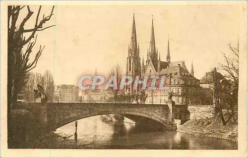 Cartes postales Strasbourg Le Pont des Vosges et l'Eglise St Paul