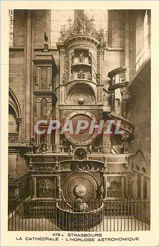 Ansichtskarte AK Strasbourg La Cathedrale L'Horloge Astronomique