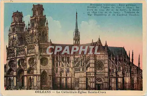 Cartes postales Orleans La Cathedrale-Eglise Sainte-Croix