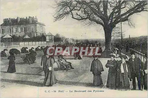 Cartes postales Pau Le Boulevard des Pyrenees