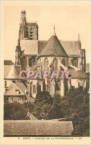 Cartes postales Sens Abside de la Cathedrale