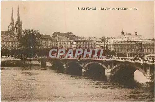 Cartes postales Bayonne Le Pont sur l'Adour