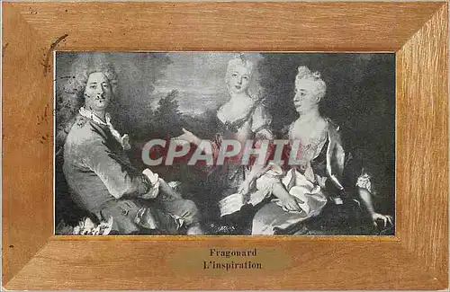 Cartes postales Louvre-Paris Fragonard L'inspiration