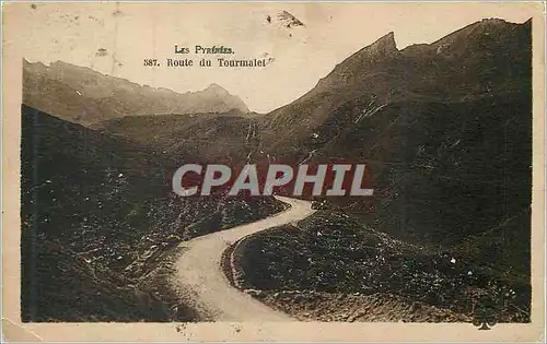 Cartes postales Les Pyrenees Route du Tourmalet