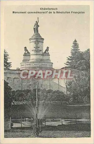 Ansichtskarte AK Chatellerault Monument commemoratif de la Revolution Francaise
