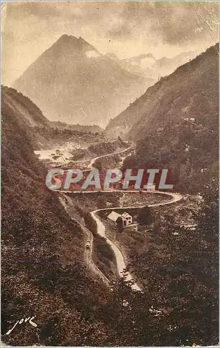 Cartes postales Cauterets (H P) Route de Pierrefitte a Cauterets Le Limacon