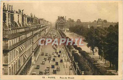 Cartes postales Paris Rue de Rivoli