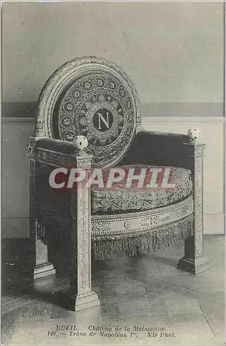Cartes postales Rueil Chateau de la Malmaison Trone de Napoleon 1er