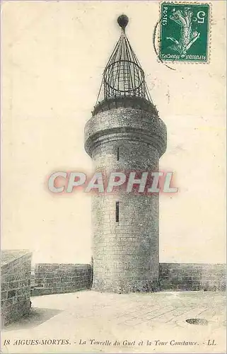 Cartes postales Aigues-Mortes La Tourelle du Gael et la Tour Constance