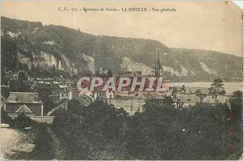 Cartes postales Environs de Rouen La Bouille Vue generale