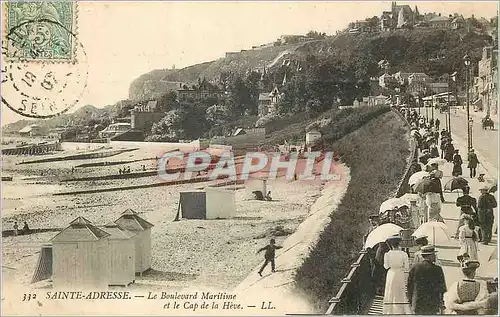 Ansichtskarte AK Sainte-Adresse Le Boulevard Maritime et le Cap de la Heve