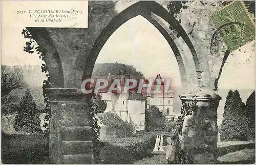 Ansichtskarte AK Tancarville (Sein) Vue prise des Ruines de la Chapelle