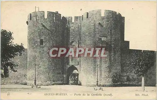Cartes postales Aigues-Mortes Porte de la Gardelle (nord)
